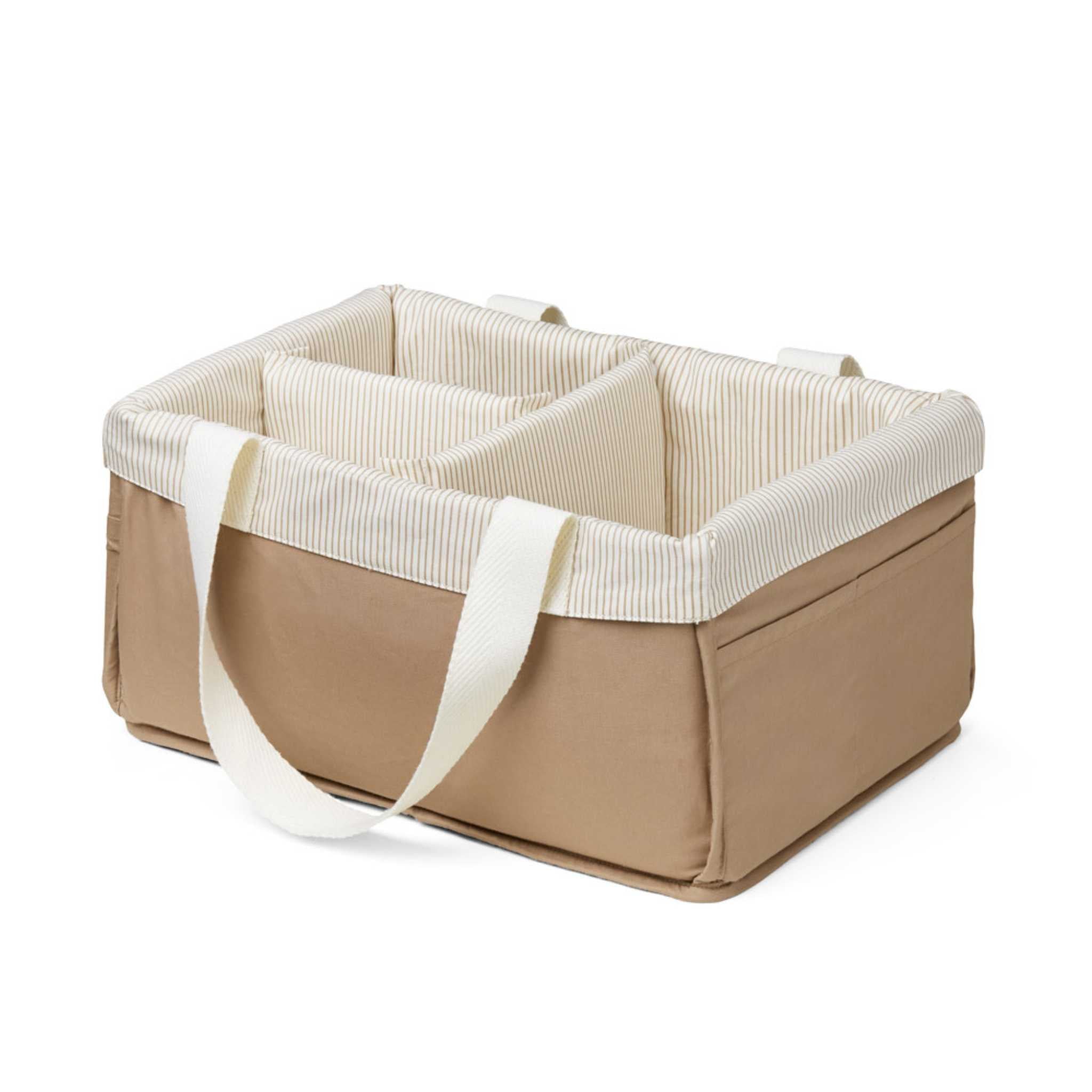 Cam Cam Diaper Caddy - Classic Camel Stripes