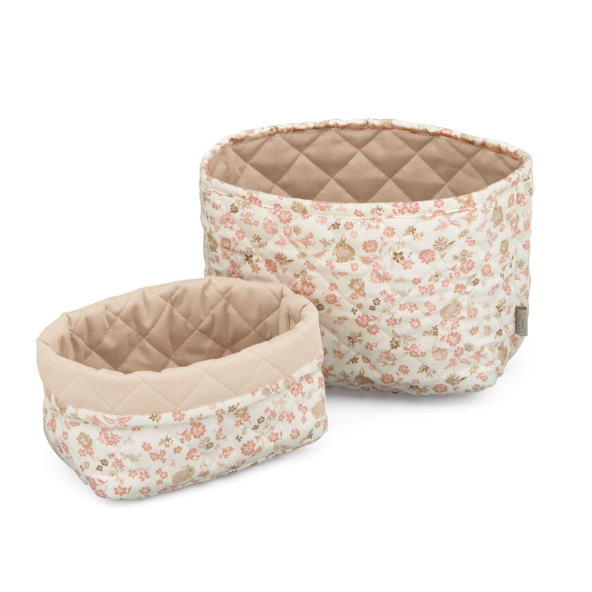 Cam Cam Quilted Storage Basket - Set of 2 - Augusta