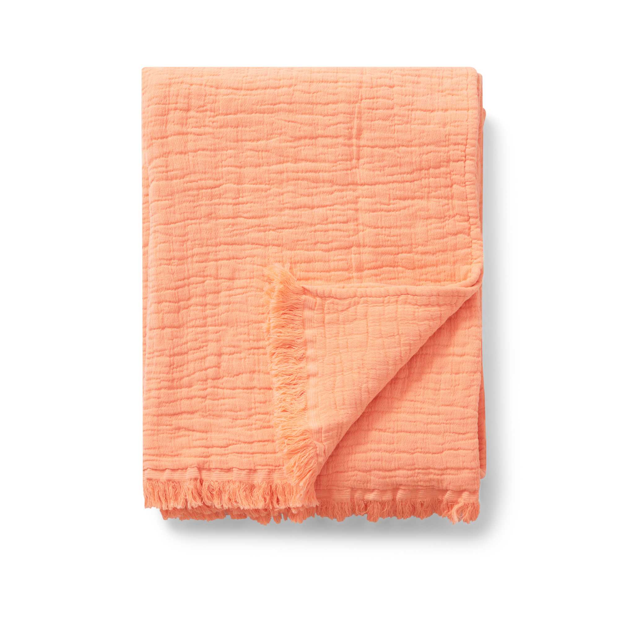 Coral cotton blanket sale