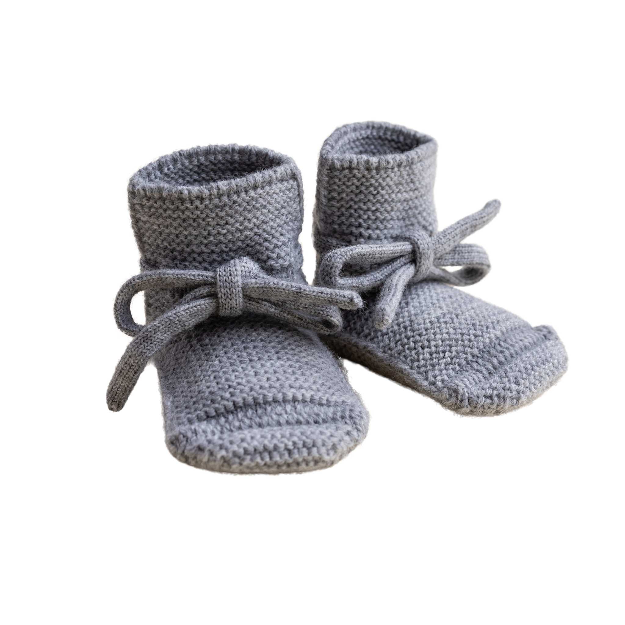 Hvid Booties - Grey - 0-9 Months