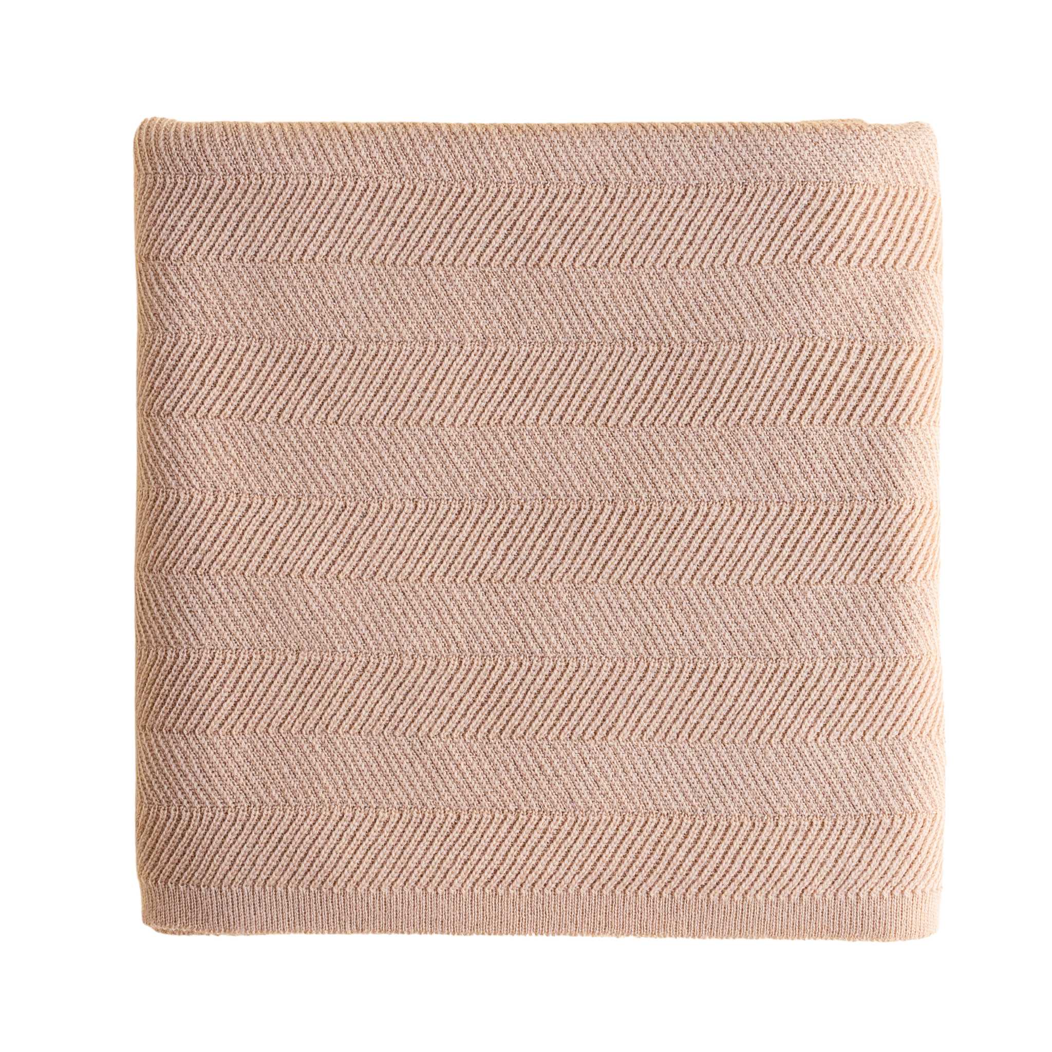 Hvid Freddie Merino Wool Baby Blanket - Rose