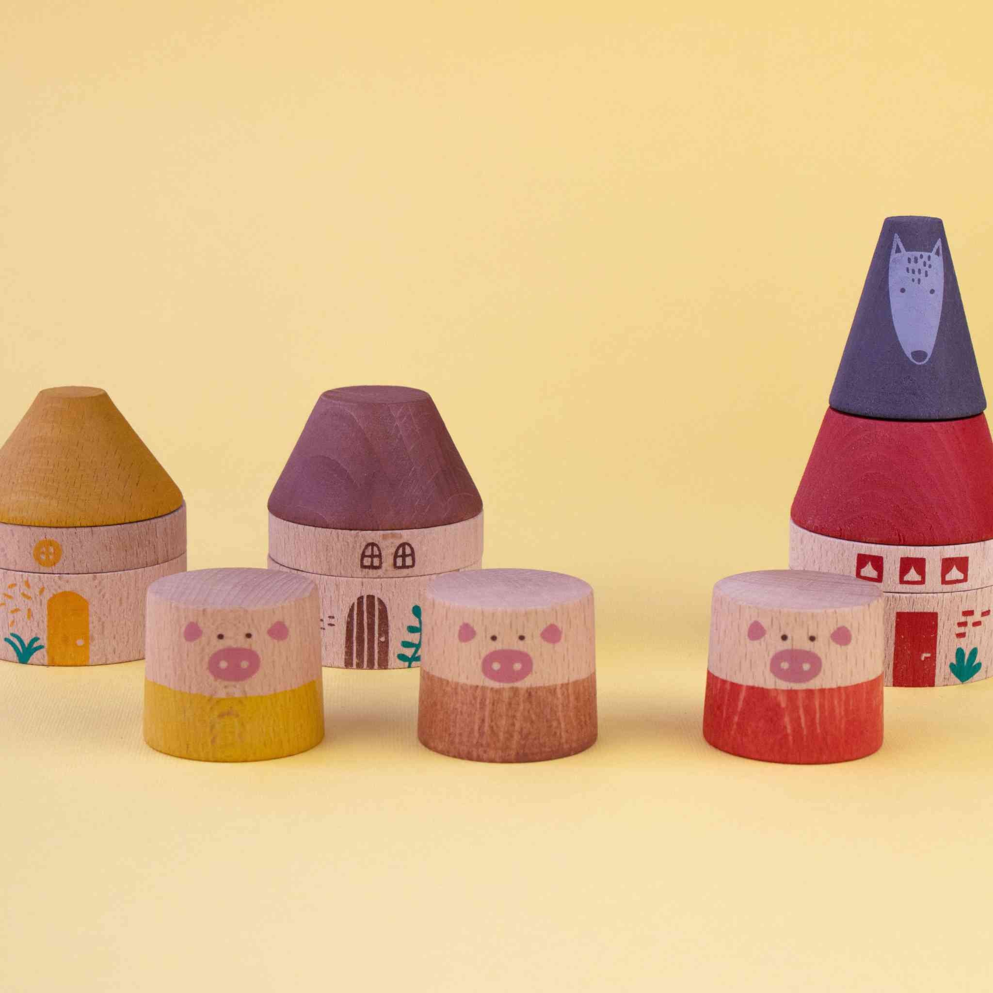 Londji My Three Little Pigs - Wooden Pieces