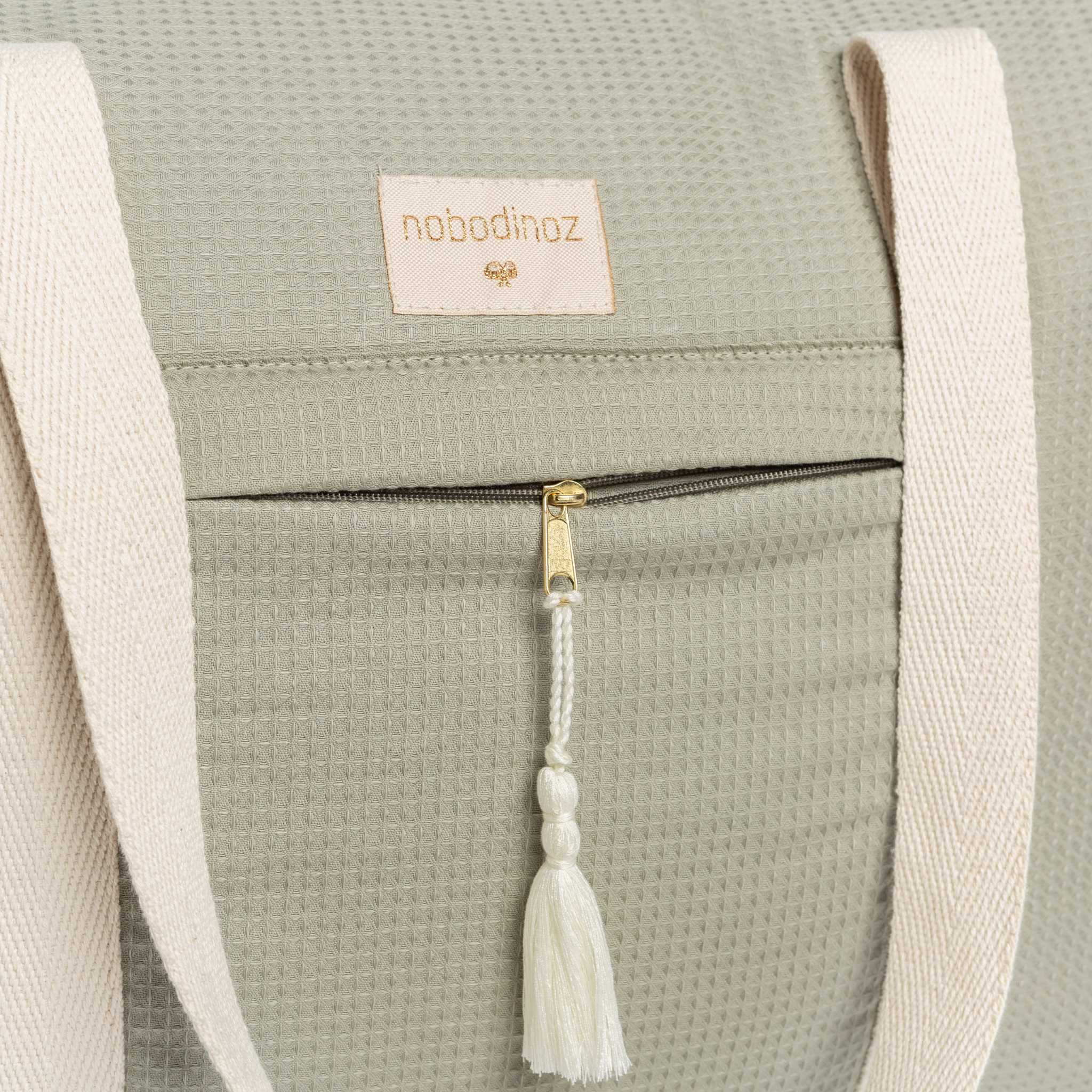 Nobodinoz Opera Maternity Bag in Laurel Green Oskoe