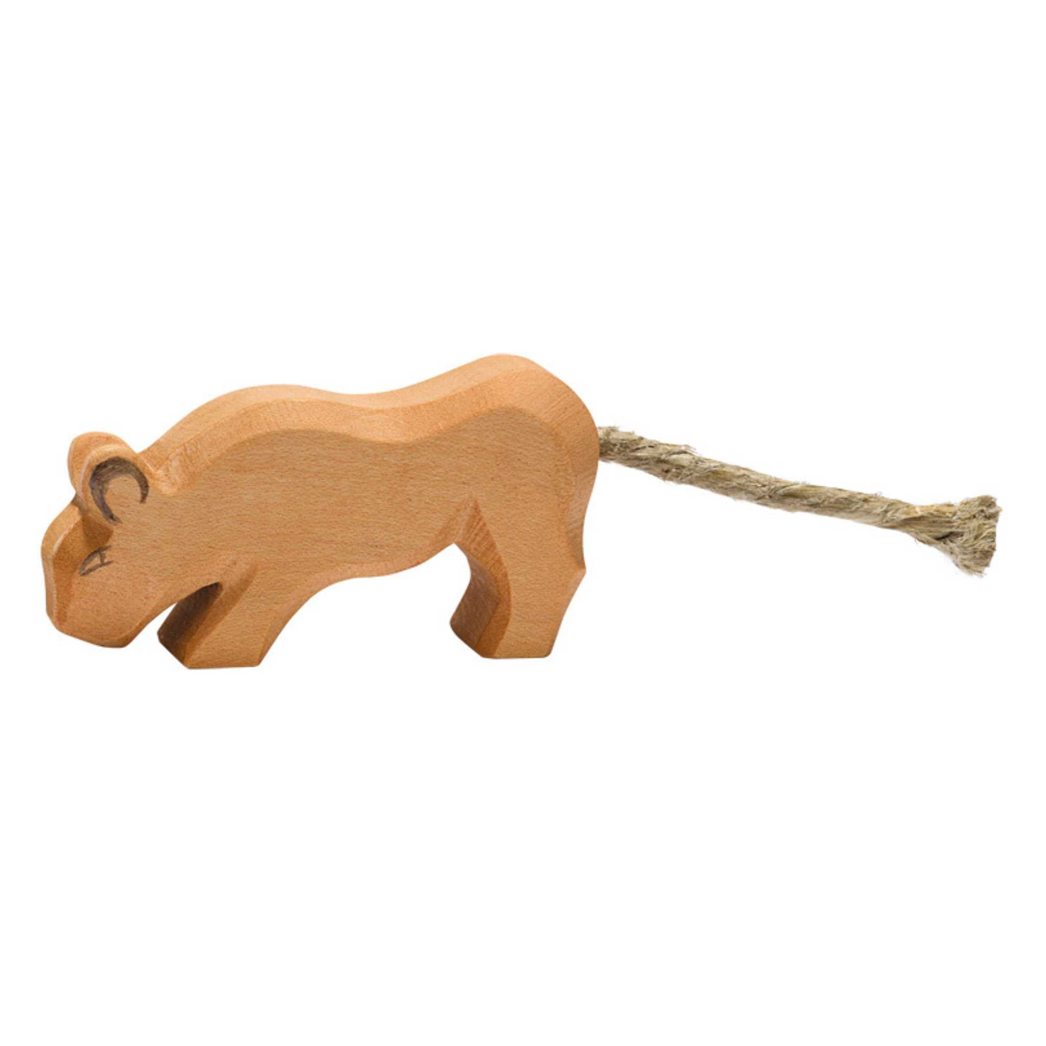 Ostheimer Wooden Toy Animal - Lion Cub Head Low