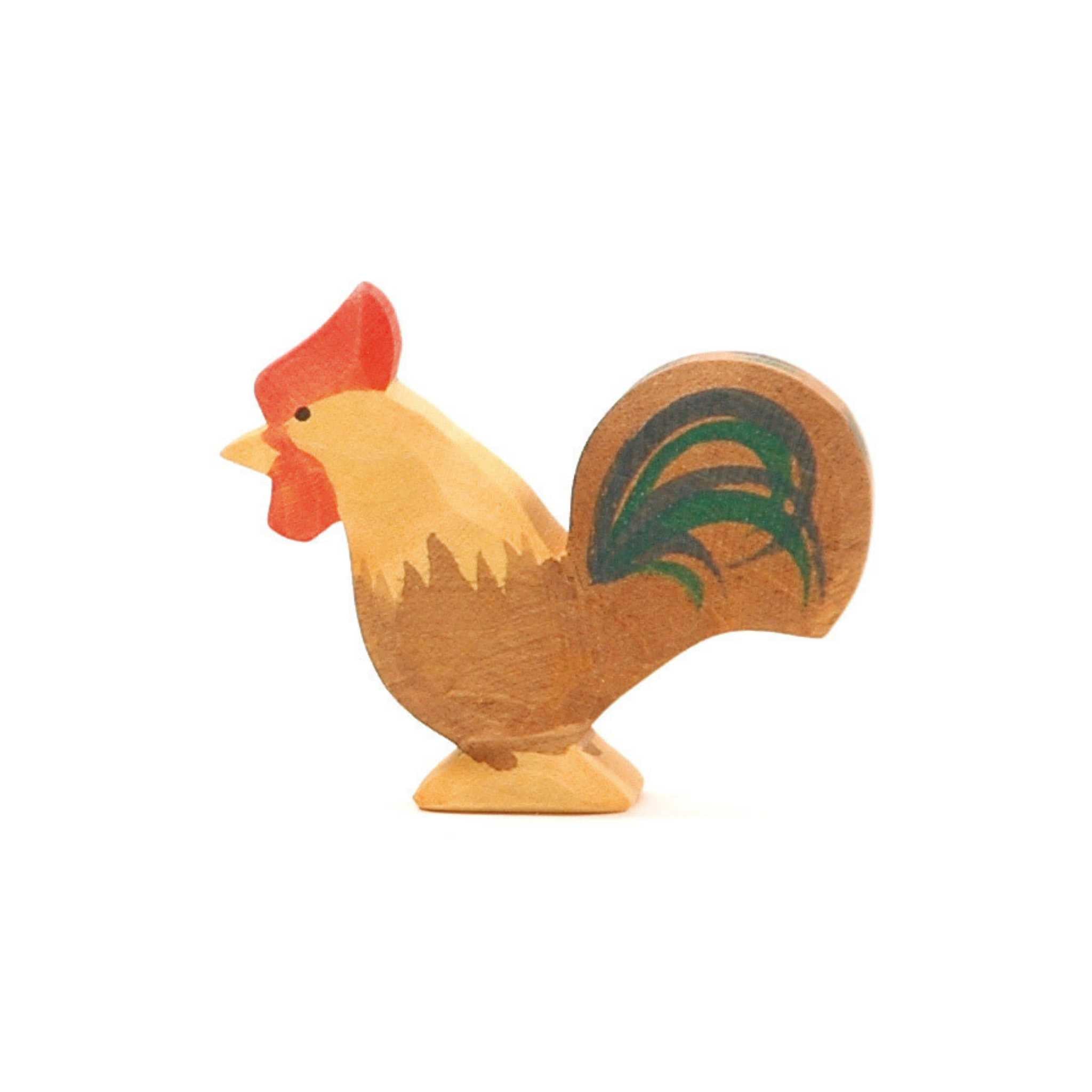 Ostheimer Wooden Toy Animal - Brown Rooster