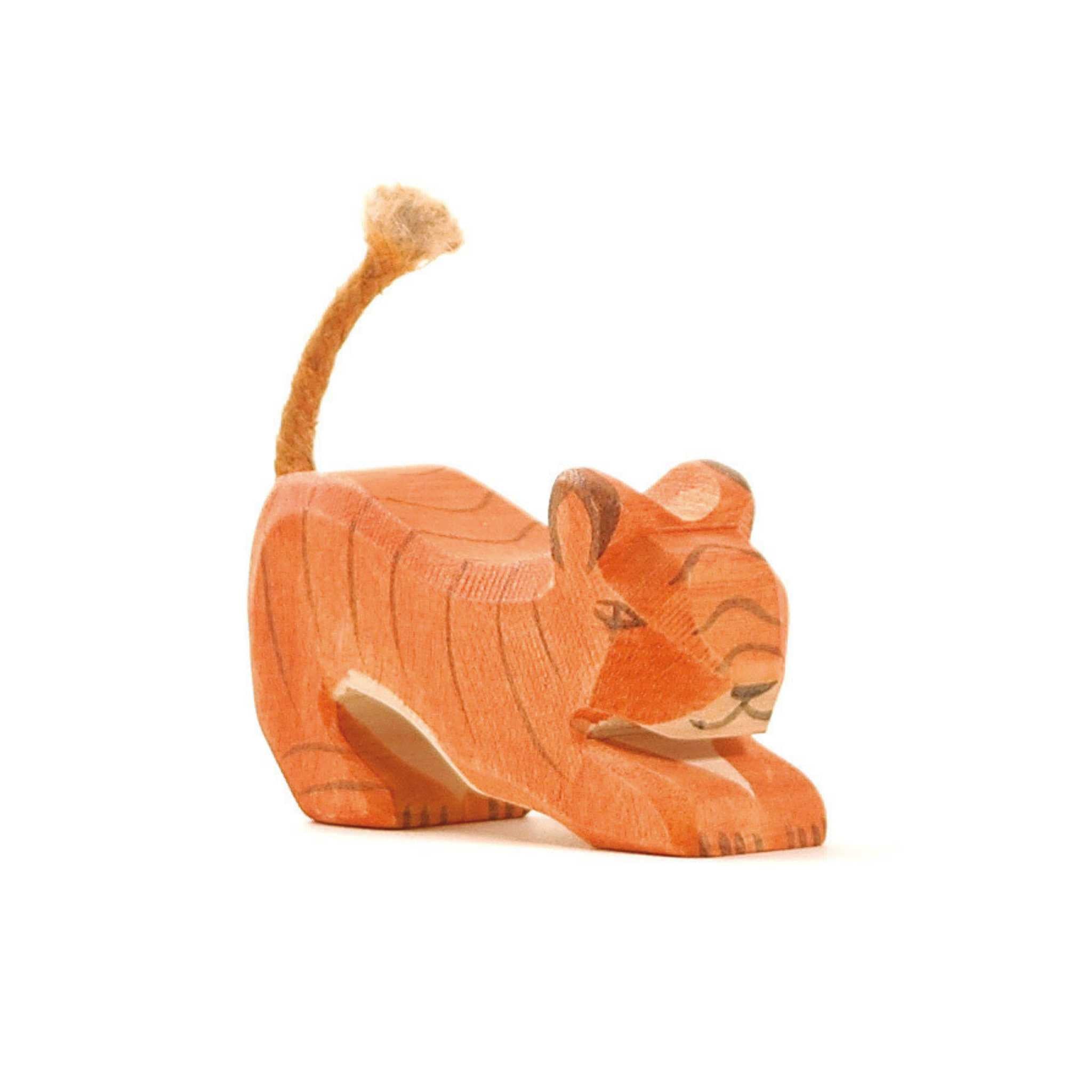 Ostheimer Wooden Toy Animal - Small Tiger Lurking