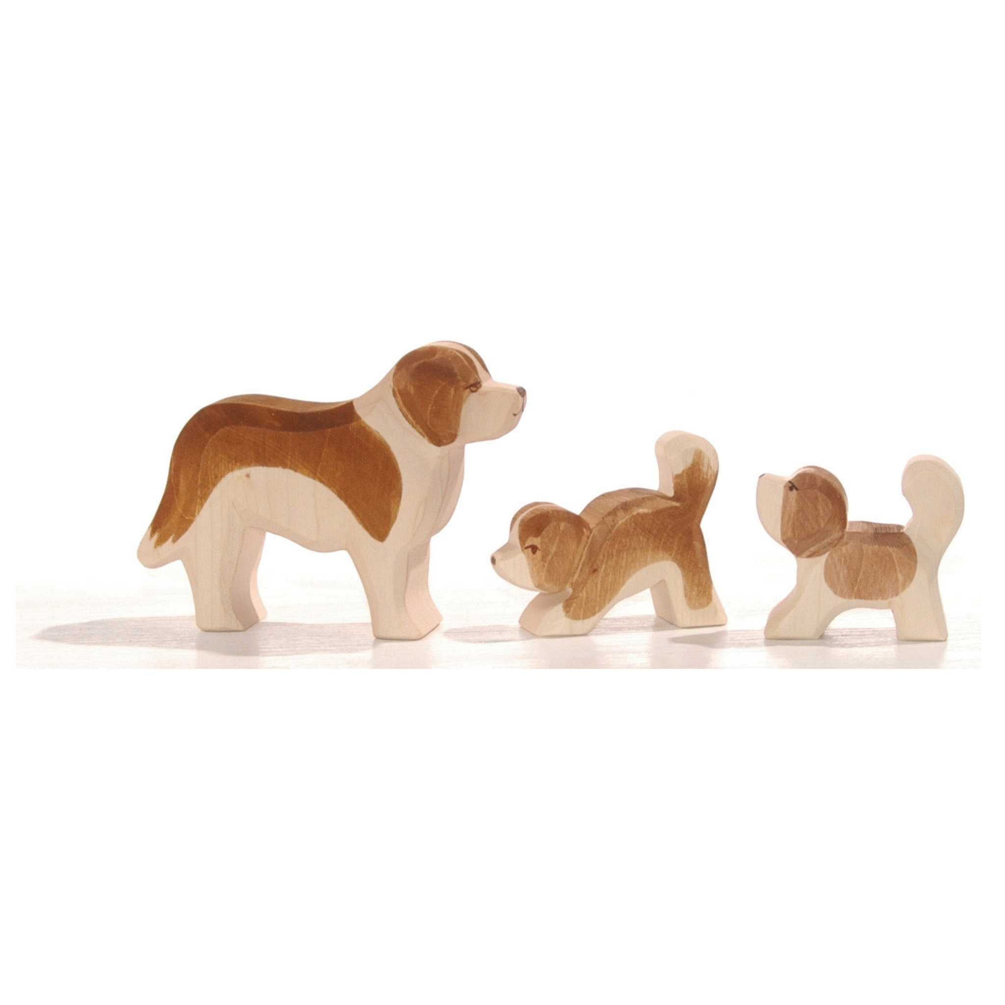 Ostheimer Wooden Toy Animal St Bernard With Pups