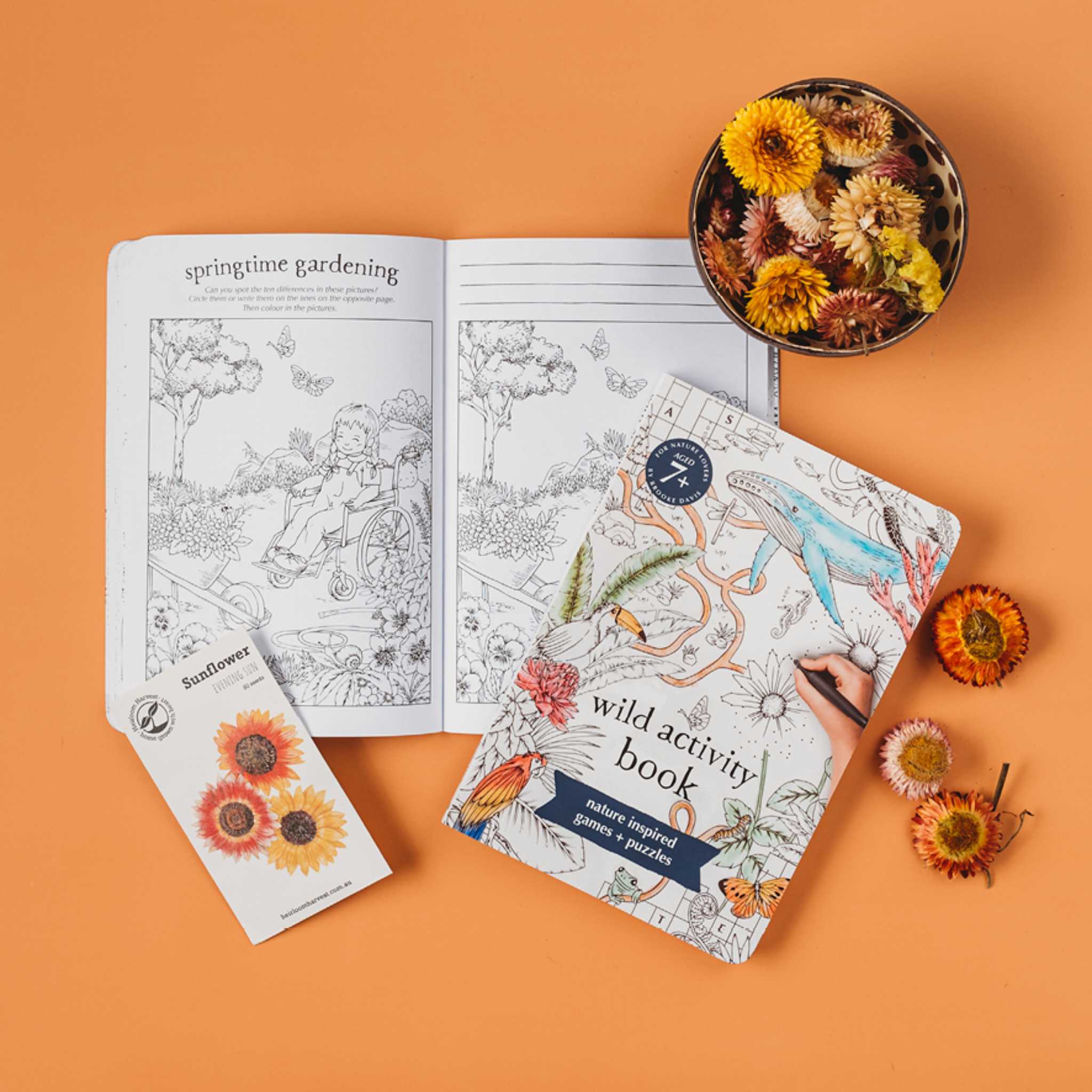 You Wild Books Activity Book - Styled With Flowers