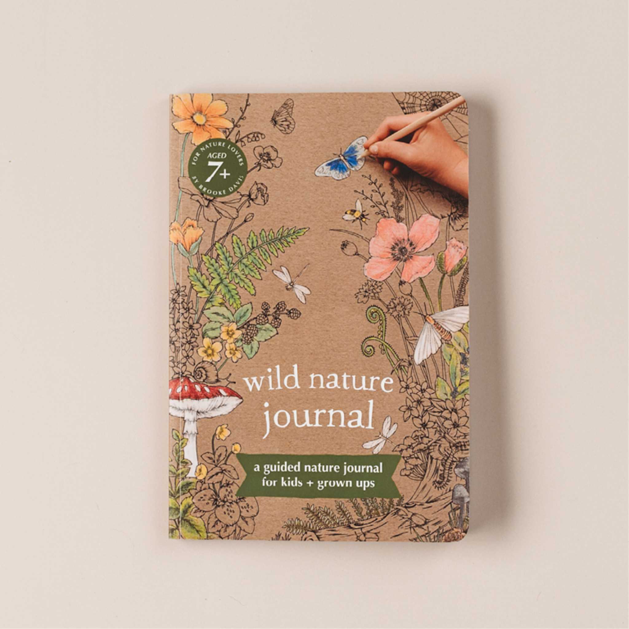 Your Wild Books Wild Nature Journal On Beige Background